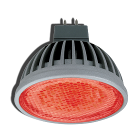 M2CR42ELC Ecola MR16 LED color 4,2W 220V GU5.3 Red Лампа св/д красная СНЯТА С ПРОИЗВОДСТВА M2CR42ELC