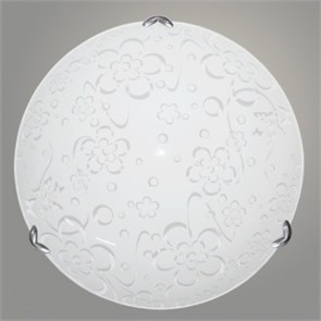 Лето Светильник d300 белый/глянец/хром 2х60W E27 НПБ-300 н. (Никольский завод) 988018323