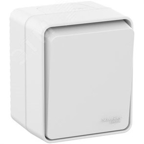 ATN540111 AtlasDesign Profi54 Одноклавишный выключатель (сх.1) IP54, белый Schneider Electric ATN540111