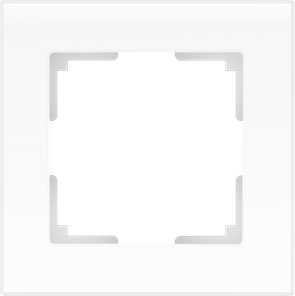 WL01-Frame-01 Favorit Рамка на 1 пост, белый матовый (уп.5шт.) Werkel™ a036576-1