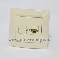 1590480-031 телефон.роз. RJ11 слон.кость (10шт) МЕХАНИЗМЫ С РАМКОЙ В КОМПЛЕКТЕ ВЫВЕДЕНЫ ИЗ АССОРТИМЕ 1590480-031