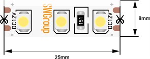 0014787 SWG3120-24-9.6-NW-66-M Лента светодиодная со скотчем 3М стандарт 3528, 120LED/м, 9,6Вт/м, 24В , IP66, Цвет: Нейтральный белый, катушка 5м. SWG 0014787
