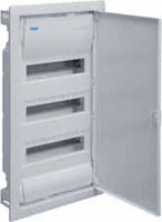 VU36AT Volta Щиток для сплошных стен, IP30, 3x12М, DIN43871, глубина уст. 90мм, RAL9010 HAGER VU36AT