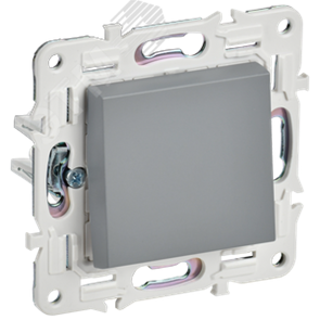 SK-V10-0-10-K03 Skandy Механизм выключателя одноклавишного (сх.1), серый (уп.10шт.) IEK® (Китай) SK-V10-0-10-K03