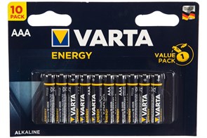 4103.229.491 LR03 (AAA) 1.5B BL10 Элемент питания (блистер 10шт.) Varta 4103.229.491