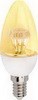 C4AG4ELC Ecola candle LED 4,2W 220V E14 золотистая прозр. свеча искристая пирамида (композит) 98x36 C4AG4ELC