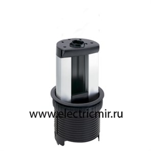 KTL202 телеблок на 2 модуля К45 алюминий с ручным поднятием Simon Electric 707772