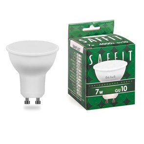 55146 Saffit SBMR1607 GU10 LED 7Вт 4000К 560Лм спот 220В (замена 60Вт) Лампа светодиодная (уп.10/200шт.) FERON (Китай) 55146