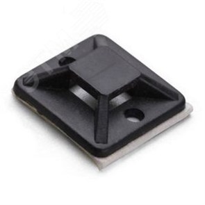 63094 Fortisflex ПМС 20х20 черная Площадка самоклеящаяся (уп.100шт.) КВТ (Россия) 63094