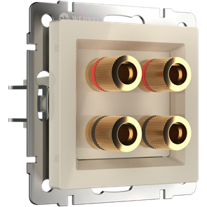 WL03-AUDIOx4 Акустическая розетка, слоновая кость (уп.10шт.) Werkel™ a030808-1