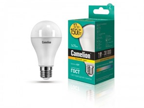 LED17-A65/830/E27 BasicPower Светодиодная лампа 17Вт 220B (уп.10/100шт.) Camelion LED17-A65/830/E27