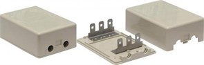 KR-INBOX-30-S Коробка распределительная на 30 пар, 150х105х55мм IP30 Hyperline KR-INBOX-30-S