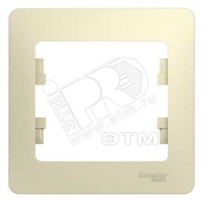 GSL000201 Glossa Рамка, 1 пост, бежевая (уп.45шт.) Systeme Electric (Россия) GSL000201