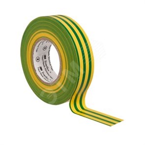 7100080346 Изолента ПВХ желто-зеленая 19мм 20м Temflex 1300 (уп.100шт.) 3M™ (Германия) 7100080346