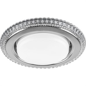 40503 CD4036, 20LED*2835 SMD 4000K, 15W GX53 без лампы прозрачный хром Светильник встраиваемый с LED подсветкой FERON 40503