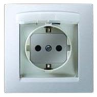 1590450-030 S15 Розетка 1 гнездо с заземлением, шторками и крышкой IP44, белая, в сборе (уп.18шт.) Simon Electric (Россия) 1590450-030