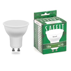 55222 SBMR1615 SAFFIT MR16 (рефлекторная), 15W 230V GU10 4000К (белый) Лампа светодиодная FERON 55222