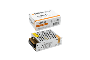 S-75-12 Блок питания 75W 12V, 110х78х38 IP20 SWG 000298