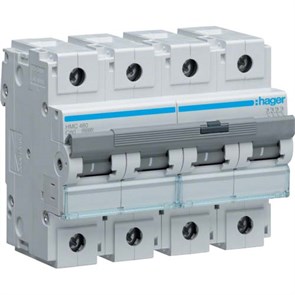 MC480 Выключатель автоматический 4п 80A C 6кА (уп.3шт.) HAGER (Германия) MC480
