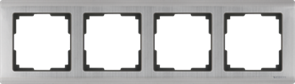 WL02-Frame-04 Metallic Рамка на 4 поста, глянцевый никель (уп.5шт.) Werkel™ a028862