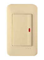 AHW 1321 L/N Anam Legrand 70W/N Выключатель 1-клавишный с подсветкой, пластиковый суппорт (уп.5шт.) AHW 1321 L/N