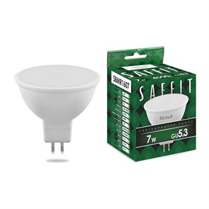 55028 Saffit SBMR1607 MR16 LED 7Вт GU5.3 4000К 560Лм спот 220В (замена 60Вт) Лампа светодиодная (уп.10/200шт.) FERON (Китай) 55028