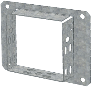 CLP1CF-080-080 Флнанец соединительный 80х80 (уп.2шт) IEK CLP1CF-080-080