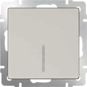 W1110103/WL03-SW-1G-LED-ivory/WL04-SW-1G-LED-ivory Выключатель одноклавишный с подсветкой слоновая кость (уп.10шт.) Werkel™ a051481-1