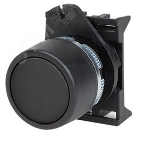 ABHTR6 Quadro Кнопка черная без фиксации плоская (уп.10шт.) ДКС ABHTR6