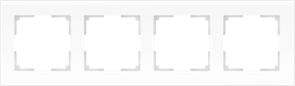 WL01-Frame-04 Favorit Рамка на 4 поста, натуральное стекло (уп.5шт.) Werkel™ ВЫВЕДЕНА ИЗ АССОРТИМЕНТА a031478-1