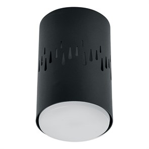 41454 HL350 12W, 230V, GX53 и подсветка 1W, 4000K, черный Светильник потолочный (уп.50шт.) FERON (Китай) 41454