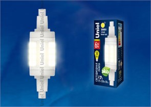 LED-J78-6W/WW/R7s/CL Лампа светодиодная (уп.100шт.) UNIEL (Китай) UL-00001554