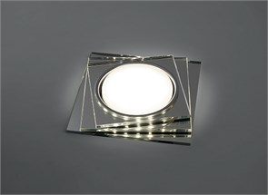 40523 CD5024 квадрат с драйвером в комплекте 20LED*2835 SMD 4000K, 15W GX53, без лампы, прозрачный Светильник встраиваемый (уп.10/50шт.) FERON (Китай) 40523
