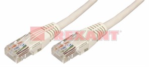 FD 18-1005 Патч-корд U/UTP, Cat.5e, 2м, стандартный разъем, серый (уп.10шт.) REXANT FD 18-1005