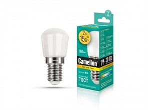 LED2-T26/830/E14 Светодиодная лампа 2Вт 220B (уп.10/50шт.) Camelion LED2-T26/830/E14
