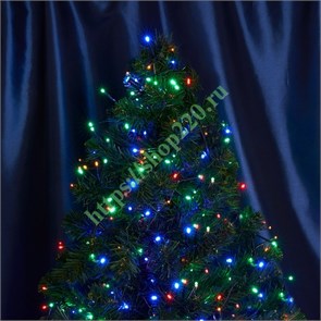 48182 CL10 1000 LED мультиколор, 20м + 3м (с контроллером) зеленый шнур, IP20 Гирлянда линейная (уп.12шт.) FERON (Китай) 48182