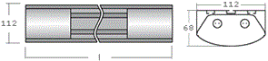 BRC-236E-1580 Светильник серебро (BRC-236E-1580 S*R) (уп.3шт.) Halla Lighting BRC-236E-1580
