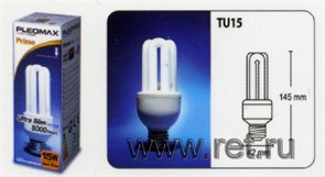 TU 15W 842 E27 Лампа энергосберегающая Pleomax TU 15W 842 E27