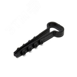 81831 Fortisflex Дюбель-хомут черный Ø14-6мм (уп.100шт.) КВТ (Россия) 81831