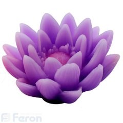 26856 FL091 фиолетовый Светильник перенсной "свеча-лотос фиолетовый" на бат. CR2032, 1LED (уп.24шт.) 26856