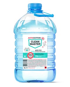 Гель для рук с антибактериальным эффектом, незагущенный 4 л (уп.4шт.) CLEAN MASTER Л2898