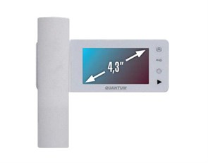 QM-434C Видеодомофон цветной 4-x проводный, 4.3" LCD TFT (480x272мм). QUANTUM (Ю. Корея) QM-434C