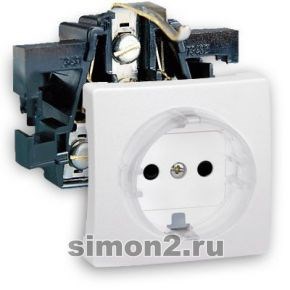 73041-60 S73 Loft Накладка со шторками на 73432-39 белая Simon Electric (Испания) 73041-60