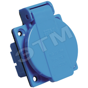 PSR61-016-3 РП10-3 скрытая с защитной крышкой 2Р+РЕ 16А 250В IP44 Розетка панельная (уп.20шт.) IEK® PSR61-016-3