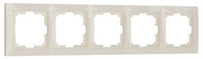 WL03-Frame-05 Snabb Basic Рамка на 5 постов, слоновая кость (уп.10шт.) Werkel™ a036634