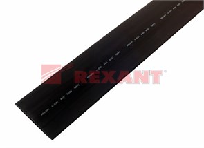 FD 25-0080 Трубка термоусаживаемая ТТУ(ТУТ) 80.0/40.0мм черная (1м) (уп.10м.) REXANT (Китай) FD 25-0080