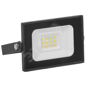 LPDO601-10-65-K02 СДО 06-10 Прожектор светодиодный черный IP65 6500K (уп.60шт.) IEK® LPDO601-10-65-K02