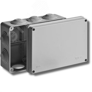 67065 Тусо. Коробка распределительная 240х195х90мм IP55 серая (уп.7шт.) RUVinil (Россия) 67065