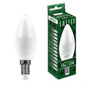 55133 SAFFIT SBC3711, C37 (свеча), 11W 230V E14 4000К (белый) Лампа светодиодная FERON 55133