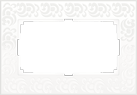 WL05-Frame-01-DBL-white Flock Рамка для двойной розетки, белая ВЫВЕДЕНА ИЗ АССОРТИМЕНТА a033483